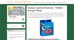 Desktop Screenshot of coccyxcushionreview.com