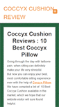 Mobile Screenshot of coccyxcushionreview.com