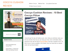 Tablet Screenshot of coccyxcushionreview.com